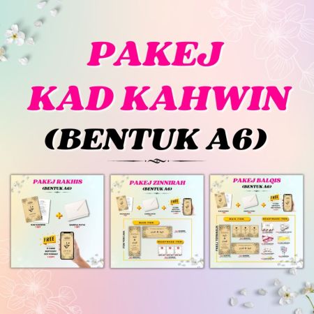 PAKEJ KAD KAHWIN (A6)